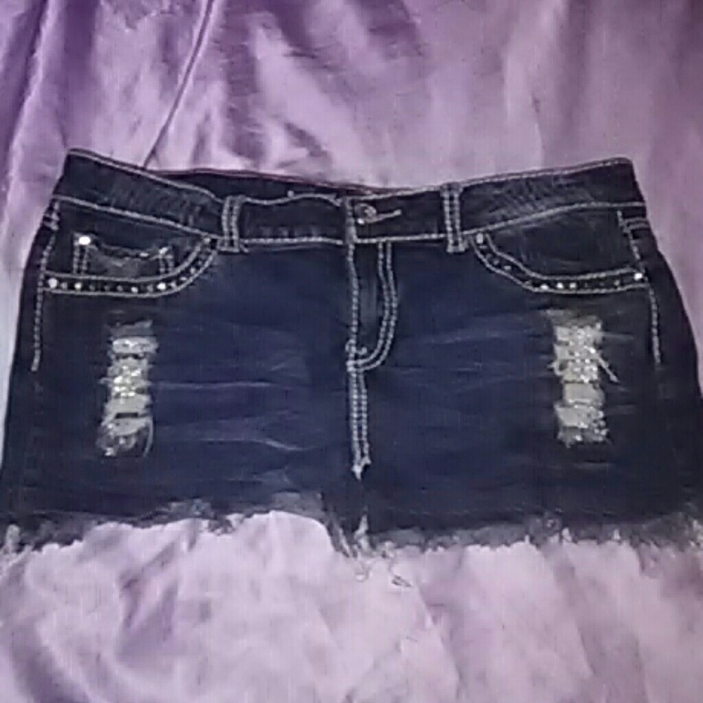 Blue jean skirt